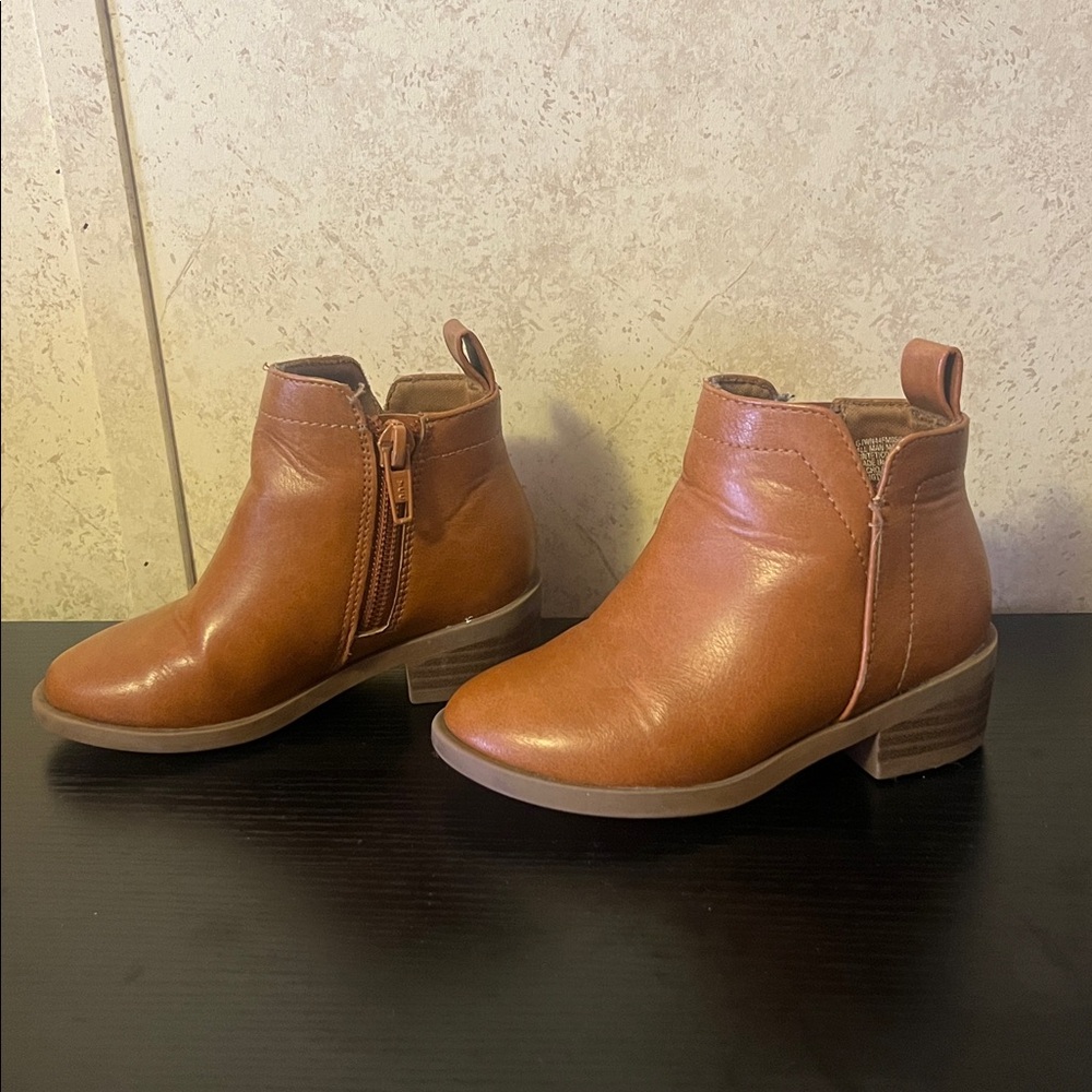 Brown Leather Ankle Boots